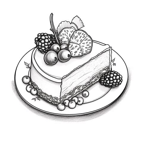 Sweet Cheesecake Mandala Coloring Page Coloring Page