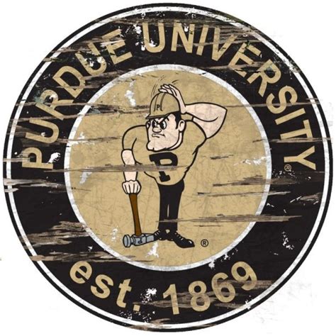 Purdue University Est.1869 Classic Metal Sign V2 Purdue Boilermakers Signs Gift for Fans ...