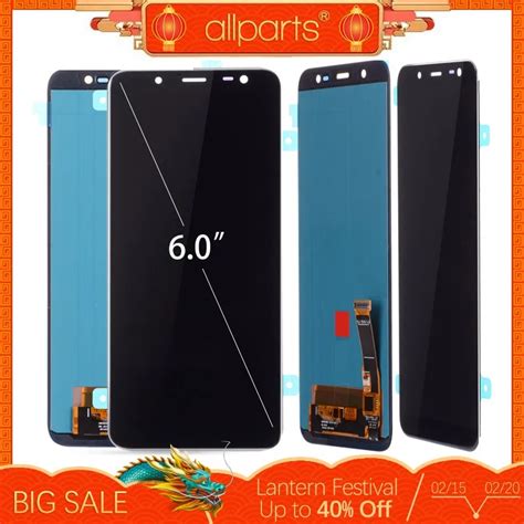 6 0 AMOLED ORIGINAL LCD For SAMSUNG Galaxy J8 2018 Display Touch