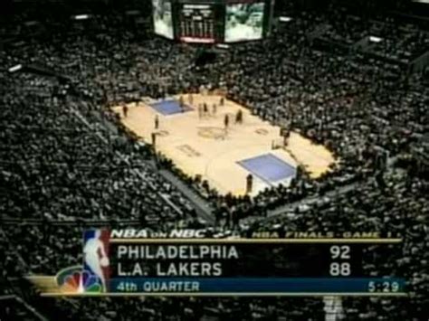 2001 NBA Finals Sixers At Lakers Gm 1 Part 11 14 YouTube