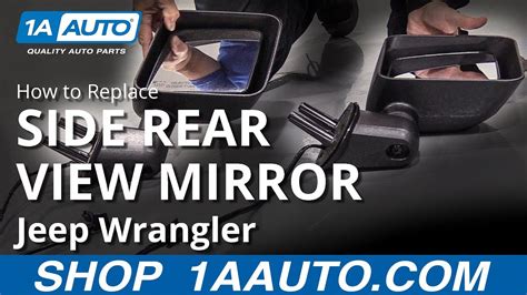 How To Replace Side Rear View Mirror 06 18 Jeep Wrangler Youtube