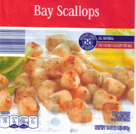 Food North Carolina: Aldi Sea Queen Bay Scallops - Nutrition Facts and ...