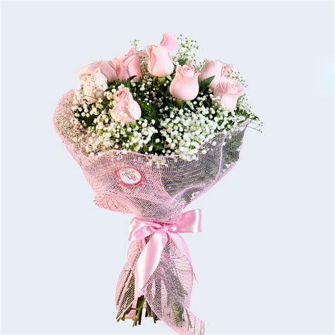 Buquê de 12 Rosas Cor de Rosa Floricultura 4R