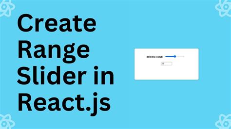 Create Range Slider In React Js How To Used Hooks Range Slider Mini