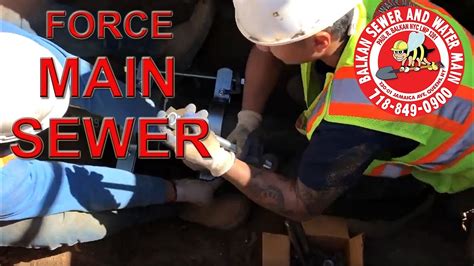 Force Main Sewer Installed Around The Clock Youtube