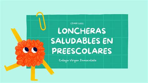 Lonchera Saludable Prescolar Escolar Thalia Huane Palacios Udocz