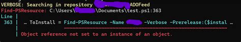 Find Psresource Doesnt Find Modules In Ado Repository Feed Error