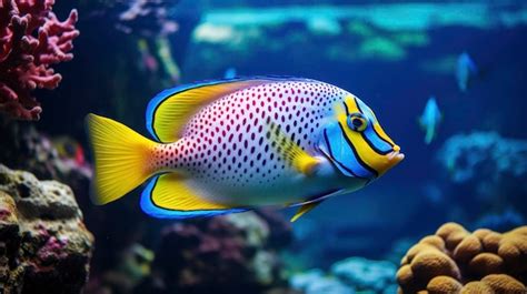 Premium AI Image | Giant tropical fish underwater at bright and ...