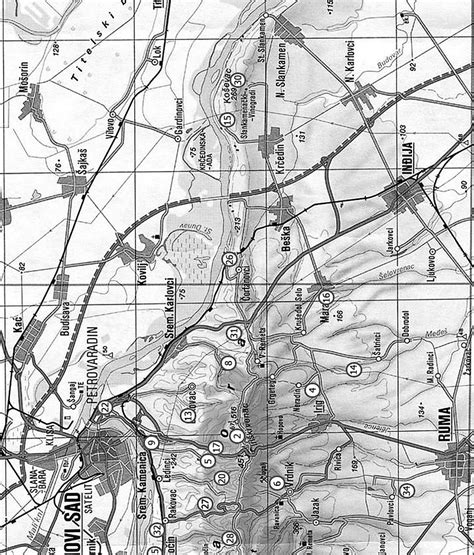 Map of Fruška Gora with investigated localities: | Download Scientific Diagram