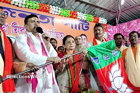 Ahead Of Lok Sabha Election Ranima Of Krishnanagar Join Bjp