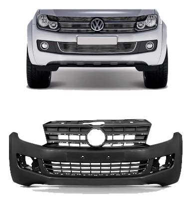 Parachoque Dianteiro Amarok 2011 A 2014 2015 2016 Preto Liso