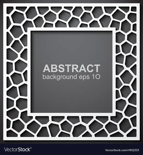 Abstract geometric frame background Royalty Free Vector