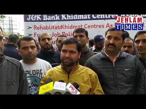 Jk Khidmat Center Association Protest Enters Days Youtube