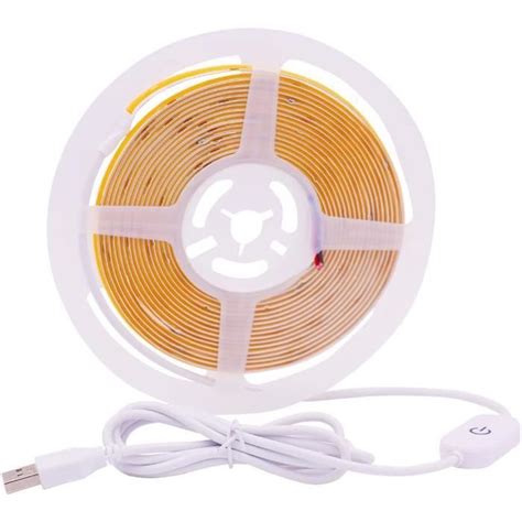 Ruban Led Usb Blanc Chaud Etanche Ip Cob Led V Led M Lumiere Led