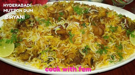 Hyderabadi Mutton Dum Biryani मटन दम बिरयानी Restaurant Style