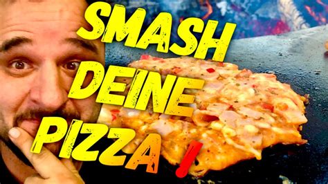 Smashed Pizza Auf Der Feuerplatte Sch Ttelpizza Klaus Grillt