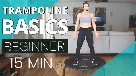 Trampoline Basics 15 Min Rebounder Workout Beginner Cardio Rebounder Workouts Workout For