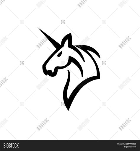 Unicorn Icon Isolated Vector & Photo (Free Trial) | Bigstock