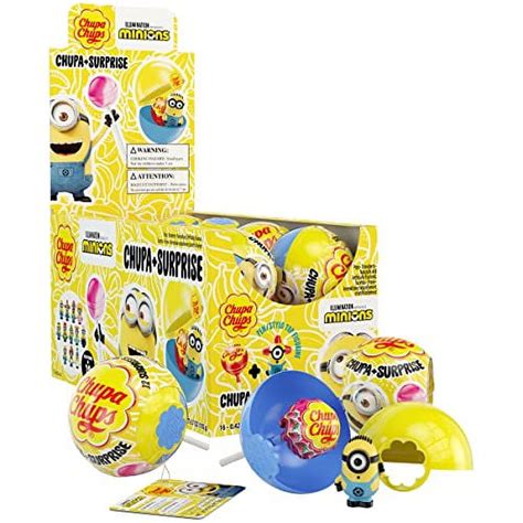 Chupa Chups Lollipops Surprise Minions Count Case Strawberry