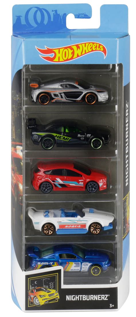 Hot Wheels 5 Car Collector T Pack Styles May Vary