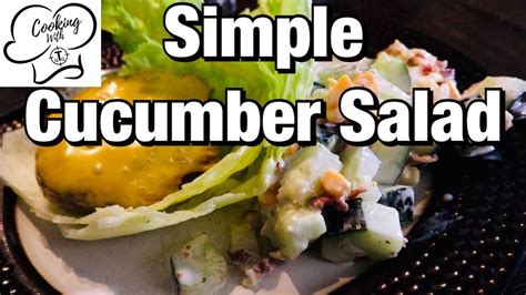 Simple Cucumber Salad Recipe Youtube