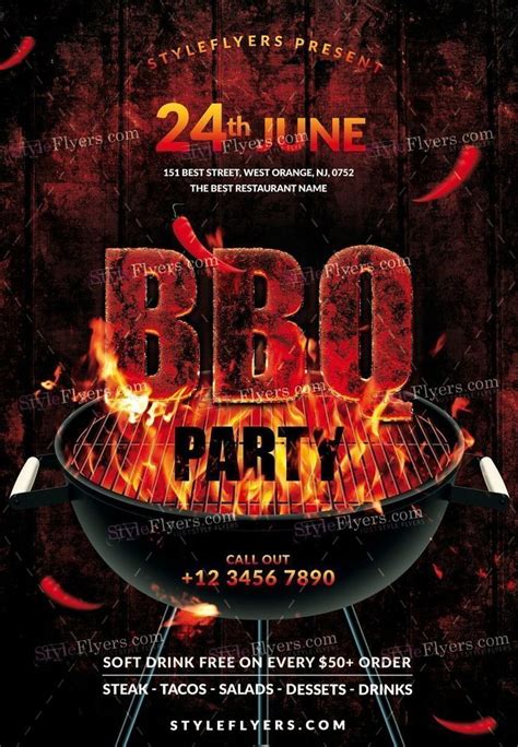 Bbq Fundraiser Flyer Template