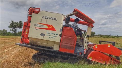 Lovol Harvester Paddy Harvesting Part Kpm Tractors Youtube