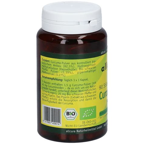 Allcura Curcuma Kapseln Bio 90 St Shop Apotheke