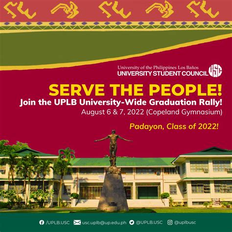 Up Los Baños Usc On Twitter Serve The People Join The University Wide Graduation Rally Join