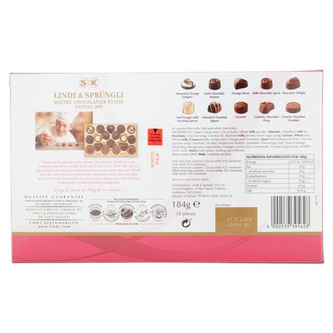 Lindt Chocolatier Collection 184g Snacks Fast Delivery By App Or Online