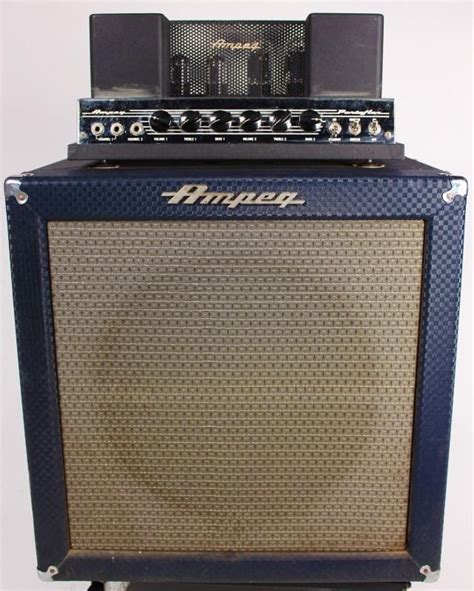 Ampeg Portaflex B-15n Fliptop Bass Amplifier 1960's Blue Check Music ...