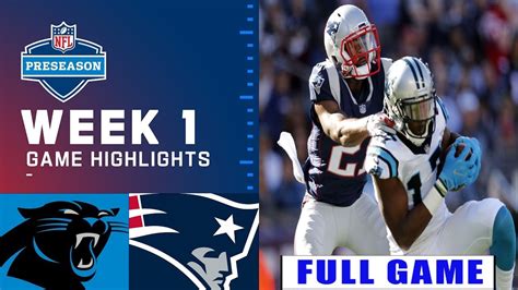 Carolina Panthers Vs New England Patriots FULL GAME WEEK 1 NFL