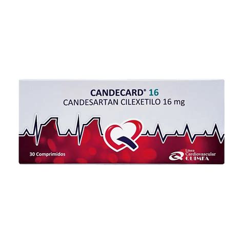 Candecard Candesartan Cilexetilo 16 Mg Cont 30 Comprimidos Punto Farma