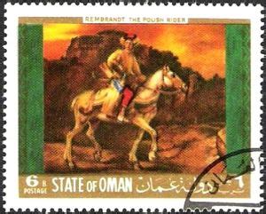 Stamp Rembrandt The Polish Rider Oman State Of Illegal Stampscol