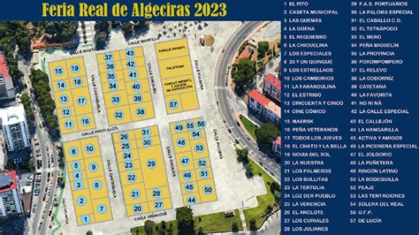 Mapa De Las Casetas De La Feria Real De Algeciras 2023