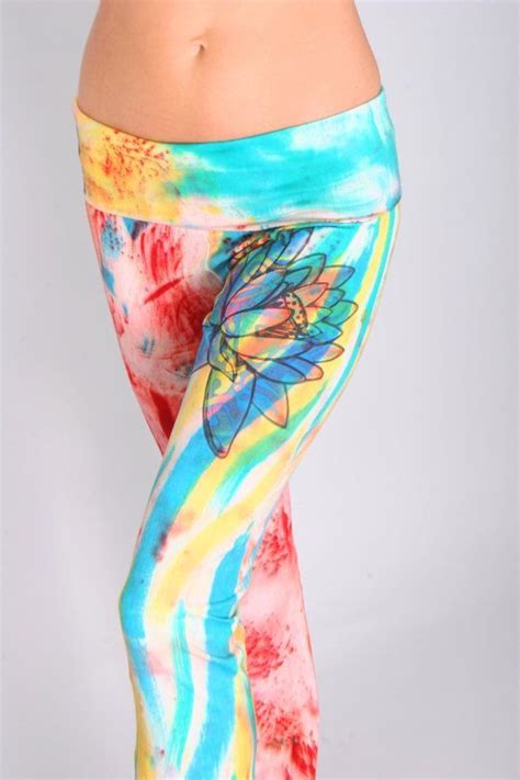 Hand Painted One Of A Kind Surprise Pant Unique Yoga Pants Yoga