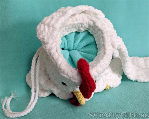 Chicken Chalk Bag Crochet Amigurumi Pattern — Crafty Tibbles