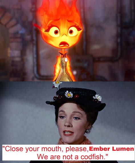 Mary Poppins Tells Ember Lumen To Close Her Mouth By Geononnyjenny On