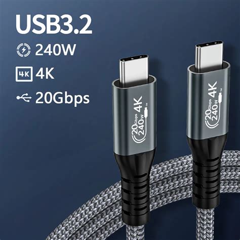 Ugourd C Ble De Transfert De Donn Es De Type C C Usb Gen