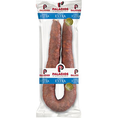 Chorizo Picante Sin Gluten PALACIOS Peso Aproximado 280 Grs