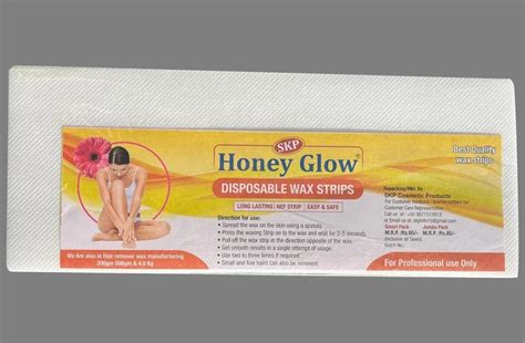 White Non Woven Honey Glow Hair Removal Wax Strips, For Waxing, 4 x 10 ...