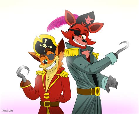 Crash Bandicoot And Foxy Fnaf514 Calesote514 By Calesote514 On