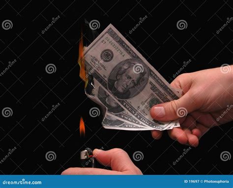 Metaphor Money To Burn Stock Image Image Of Currency Plenty 19697