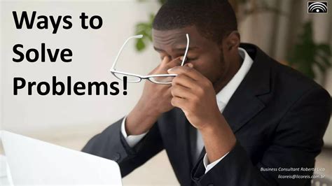 ways  solve problems