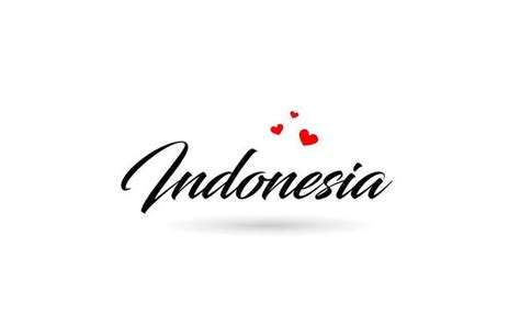 Indonesia Typography Vector Art, Icons, and Graphics for Free Download