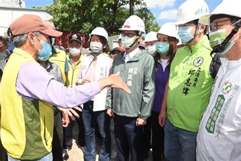 汛期將屆 高市長陳其邁今視察橋頭鹽埔橋抽水站工程進度