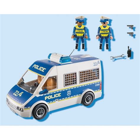 Playmobil City Action Polizei Mannschaftswagen Mit Licht Und