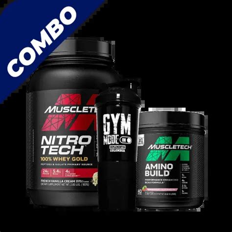 Combo Muscletech Nitro Tech Whey Gold 5lbs Creatina Platinum