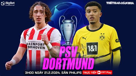 Nhận định PSV vs Dortmund, Champions League, vòng 1/8 lượt đi (3h00 hôm ...