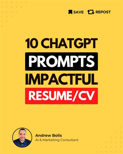 Copy & paste these ChatGPT prompts to transform your Resume/CV 👇 2X